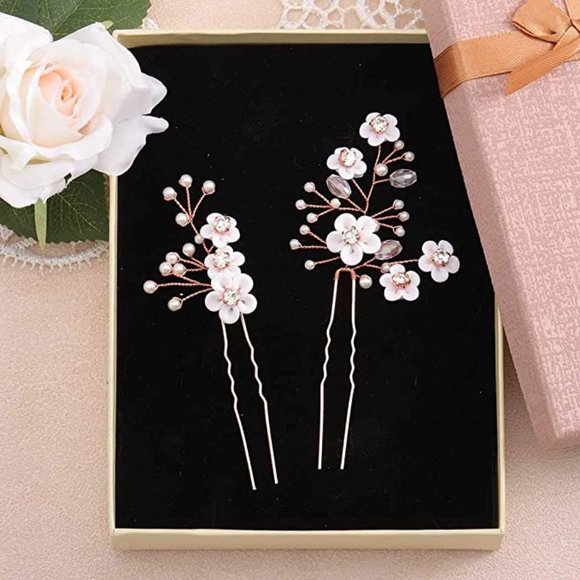 2 pairs bridal hair pins (4 pins in total) - Picture 2 of 3